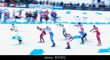 Événement nordique Coupe du Monde 2010 au Parc olympique de Whistler Banque D'Images