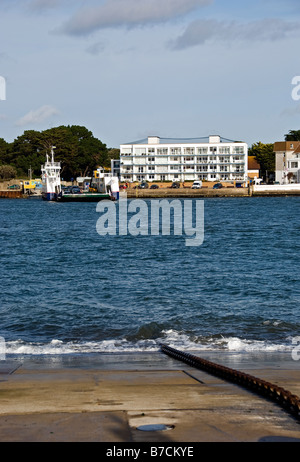 La baie des ronces Chaîne Sandbanks Ferry Bancs Banque D'Images