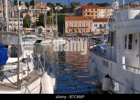 Le port de plaisance de Calvi, Corse, France. Banque D'Images