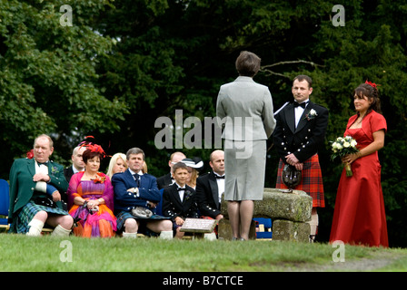 Mariage à Scone Palace , le Perthshire , Écosse Banque D'Images