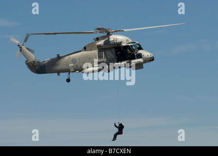 Kaman SH 2G hélicoptère Seasprite, Royal New Zealand Navy Banque D'Images