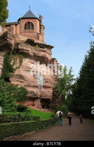 Abbaye DU MONT SAINT-ODILE ALSACE Banque D'Images