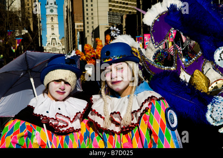 La célèbre parade mimée sur Broad street à Philadelphie Banque D'Images