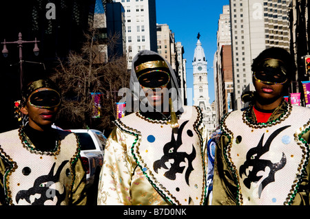 La célèbre parade mimée sur Broad street à Philadelphie Banque D'Images