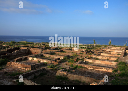 Zone archéologique de la Villa Giulia, l'île de Ventotene, lazio, Italie Banque D'Images