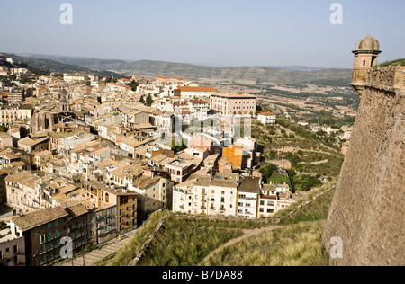 Vue depuis le château. Cardona Banque D'Images