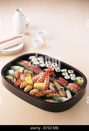 Assortiment de sushi cataring Banque D'Images