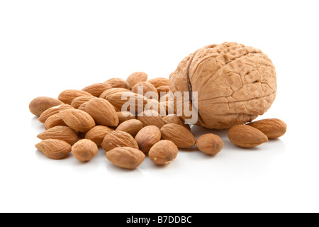 Amandes et noix Banque D'Images