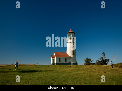 Le phare de Cape Blanco près de Port Orford Oregon USA Banque D'Images