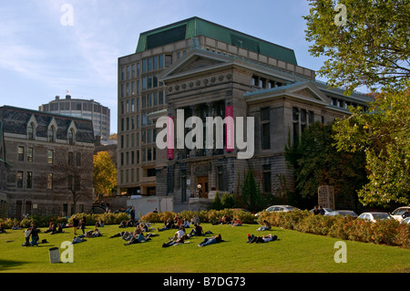 Musée Redpath sur le campus de l'Université McGill Montréal Banque D'Images