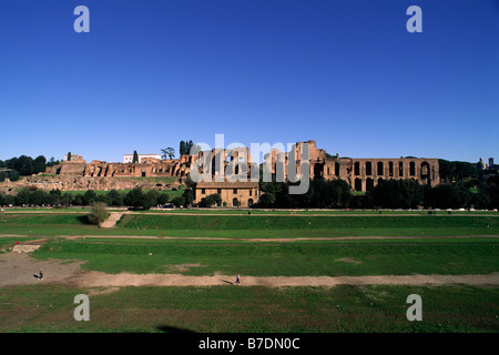 Italie, Rome, Cirque Maximus et Palatin Hill Banque D'Images