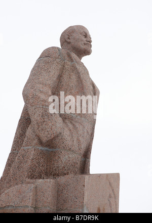 Statue de Lénine, la Russie, la Sibérie Tchoukotka Anadyr Banque D'Images