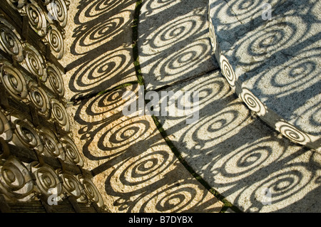 Escalier ornementé de Bryn Athyn, comté de New York Cathédrale Banque D'Images