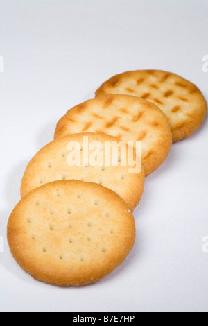 Biscuits salés pour le fromage Banque D'Images