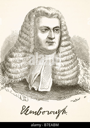 Edward Law, 1er baron Ellenborough, 1750 - 1818. Lord Chief Justice of the King's Bench Banque D'Images