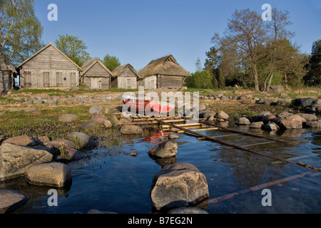 Village de pêcheurs, Altja Viru Lääne County, parc national de Lahemaa, Estonie, Europe Banque D'Images