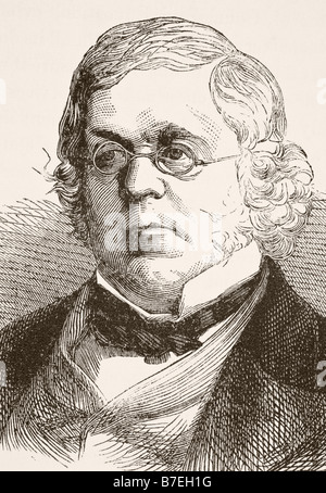 William MakePeace Thackeray, 1811 - 1863. Romancier anglais. Banque D'Images