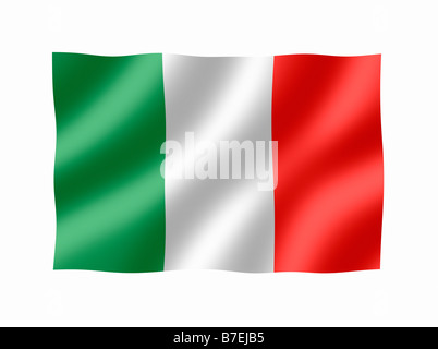 Drapeau National Italien Italie Banque D'Images