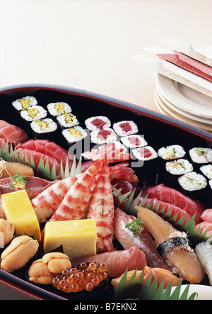 Assortiment de sushi cataring Banque D'Images