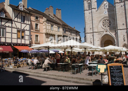 Place St Vincent, Chalon sur Saone Bourgogne France UE Banque D'Images