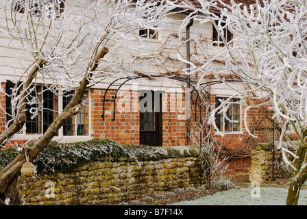 Ferme à Sussex frost Banque D'Images