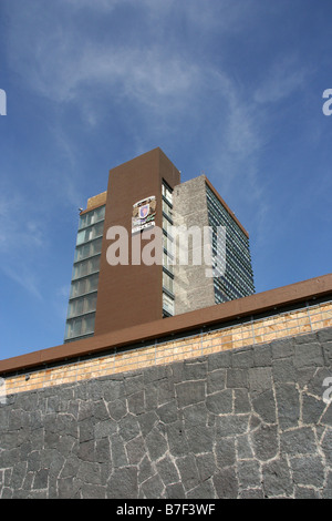 Presbytère construction de l'UNAM à Mexico Banque D'Images