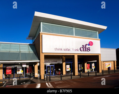 Magasin de meubles à Abbotsinch DFS Retail Park, Paisley, Écosse. Banque D'Images