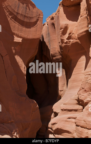 Page d'entrée à Antelope Canyon Arizona USA Banque D'Images