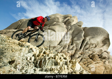 Randonnée cycliste en Sardaigne Italie Banque D'Images