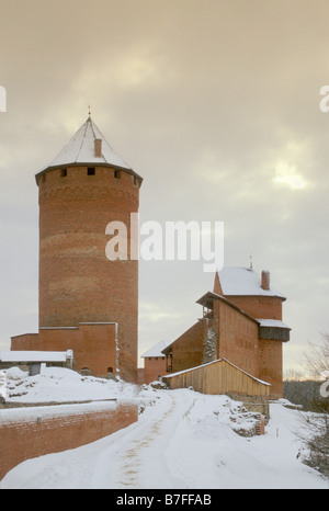 Le Château de Turaida à Sigulda Sigulda près du Parc National de la Lettonie Banque D'Images