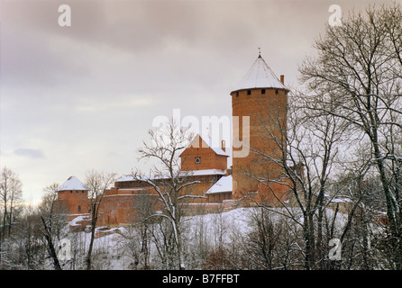 Le Château de Turaida à Sigulda Sigulda près du Parc National de la Lettonie Banque D'Images