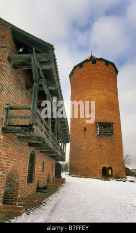 Le Château de Turaida à Sigulda Sigulda près du Parc National de la Lettonie Banque D'Images