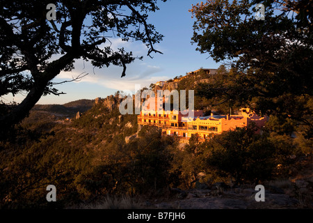 Posada Mirador Hotel Divisadero Barrancas Copper Canyon Chihuahua Mexique Banque D'Images