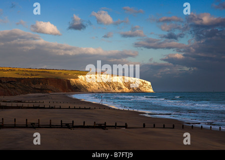 Culver Cliff à la baie de Sandown, Isle of Wight Banque D'Images