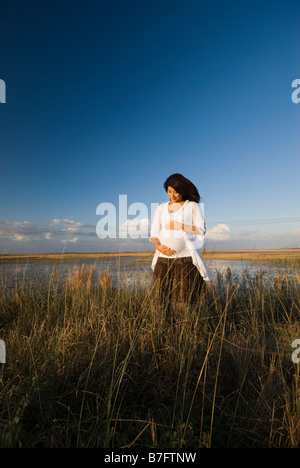 L'analyse prénatale dans Everglades, portrait de vie Banque D'Images