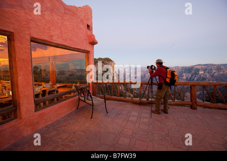 Posada Mirador Hotel Divisadero Barrancas Copper Canyon Chihuahua Mexique Banque D'Images