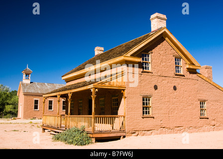 Historique bâtiments dans la ville fantôme de Grafton Utah Banque D'Images