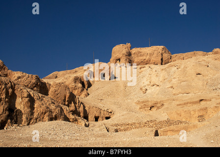 Tombeau de nobles Cisjordanie Egypte Banque D'Images