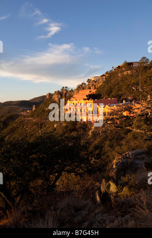 Posada Mirador Hotel Divisadero Barrancas Copper Canyon Chihuahua Mexique Banque D'Images