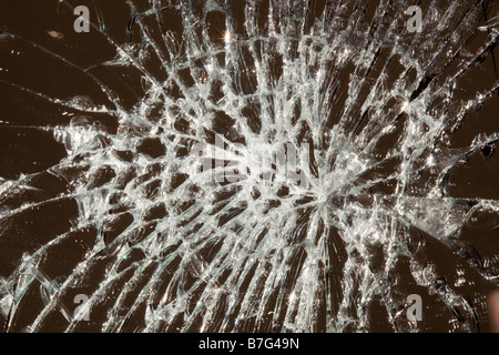 Un miroir brisé Banque D'Images