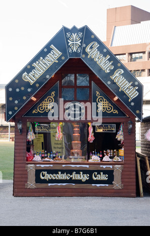 Kiosque, Parc Chavasse, Liverpool 1, Liverpool, Angleterre, Hiver 2009 Banque D'Images