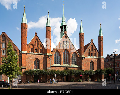 L'hôpital de l'Esprit Saint Lubeck, Allemagne Banque D'Images