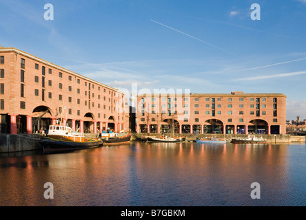 Albert Dock, Liverpool, Angleterre, Hiver 2009 Banque D'Images