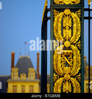 Détail du château de Fontainebleau en France Europe Banque D'Images