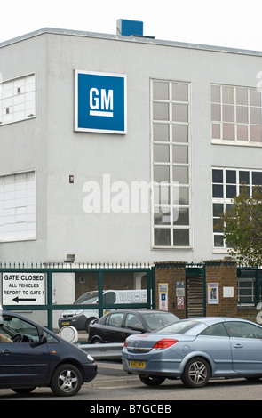 L'usine de GM Vauxhall à Luton Bedfordshire UK Banque D'Images