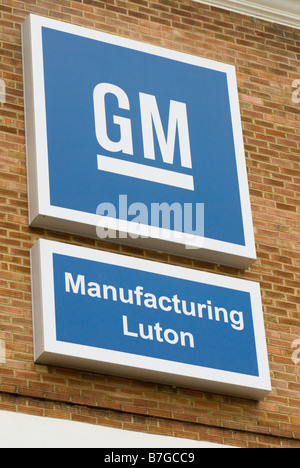 L'usine de GM Vauxhall à Luton Bedfordshire UK Banque D'Images