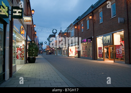 La nuit de Noël au cours de Chesterfield Chesterfield Derbyshire, Angleterre, Royaume-Uni Banque D'Images