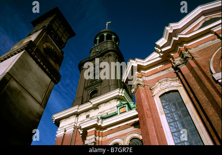 Oct 25, 2008 - St Michel (Michel) Église dans la ville allemande de Hambourg. Banque D'Images