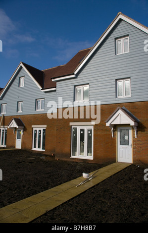 Maisons Maisons de propriété sur un nouveau développement de logement Banque D'Images