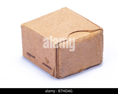 Vieux grungy isolated on white Banque D'Images